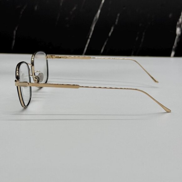 NEW CT0260O 005 CARTIER GOLD/BLACK UNISEX CARTIER EYEGLASSES - Picture 7 of 11